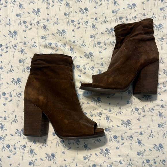 Jeffrey Campbell peep toe booties - Picture 1 of 4